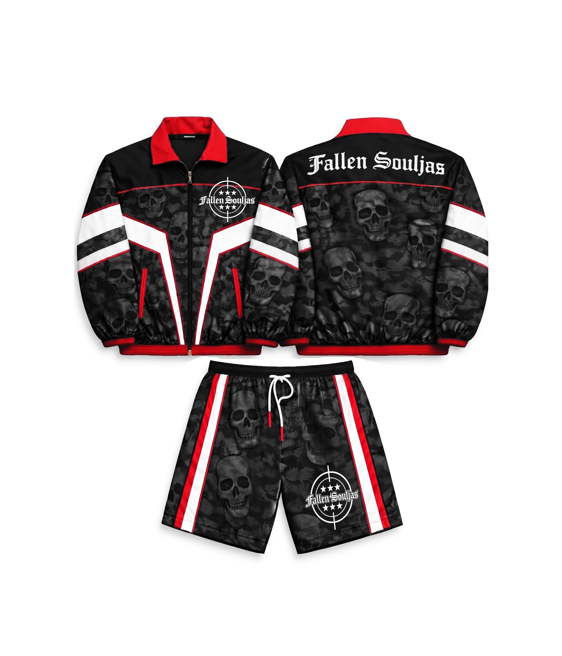Red Fallen Souljas Wind Breaker